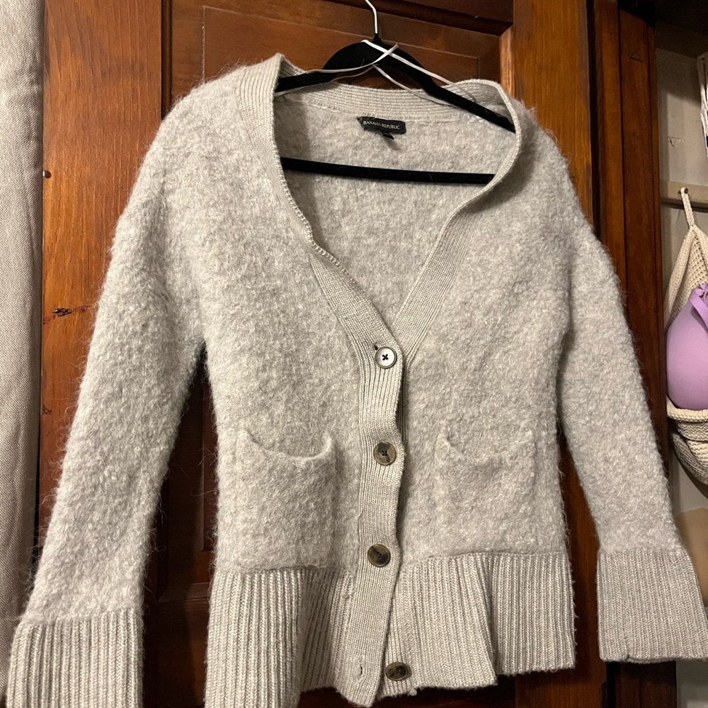 Alpaca-Blend Cardigan